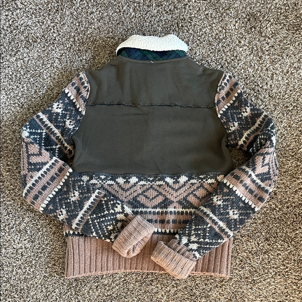 We The Free Fairisle Bomber Jacket | Free People | Size XS - Picture 8 of 8